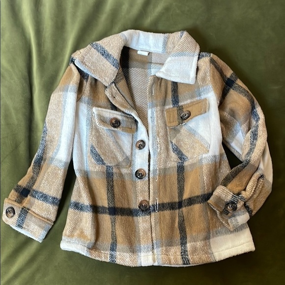 Kids Plaid Flannel Jacket - Picture 1 of 6